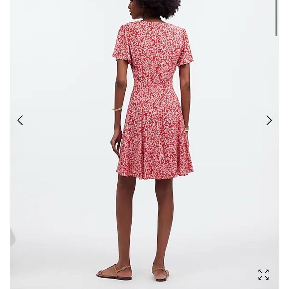 $138 Madewell Flutter-Sleeve Mini Dress in Floral size 2 m7 - Picture 2 of 7